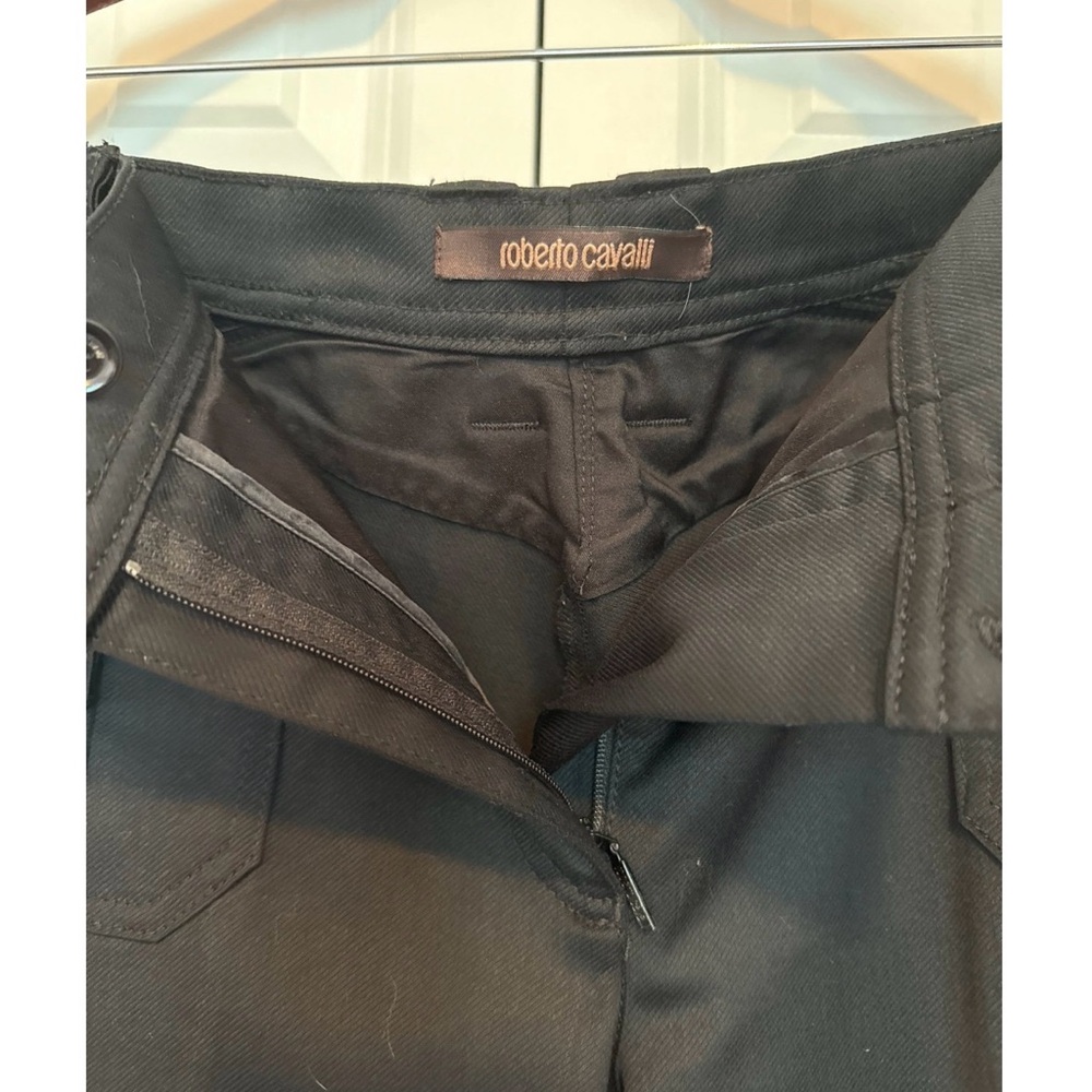 Roberto Cavalli Elegant Black Flare Trousers - Picture 7 of 8